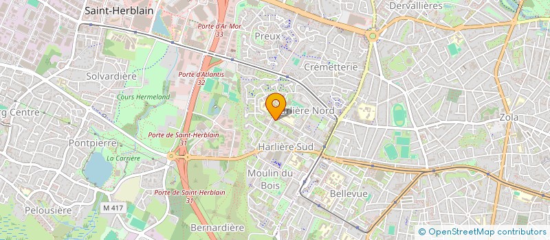 localisation de l'entreprise TRANS ATLANTIQUE TRANSPORT  SAINT-HERBLAIN