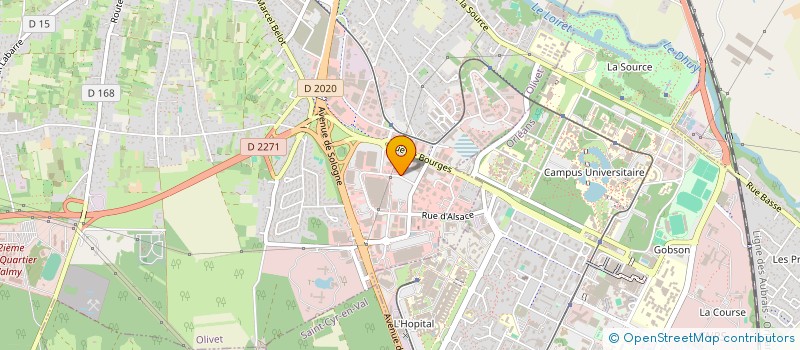 localisation de l'entreprise TRANS'AUTOS PIECES DETACHEES à OLIVET