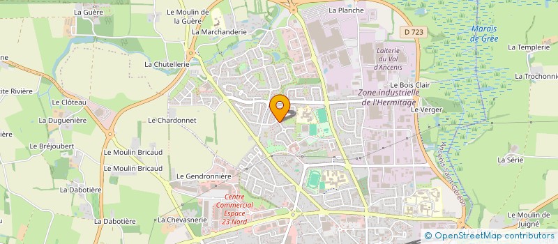 localisation de l'entreprise TRANS' AVENIR  ANCENIS-SAINT-GEREON