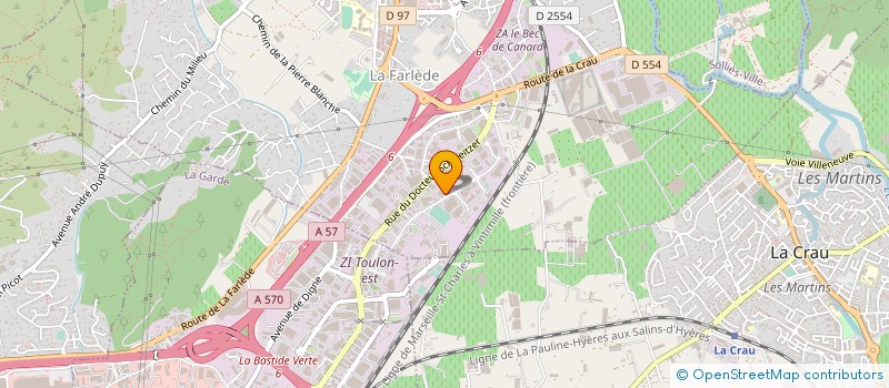 localisation de l'entreprise TRANS'AZUR MEUBLES-TAM à LA FARLEDE