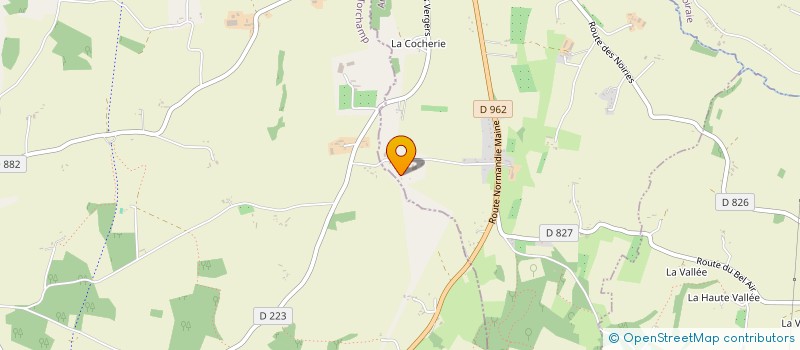 localisation de l'entreprise TRANS B.H.R. à SAINT-BRICE-EN-PASSAIS