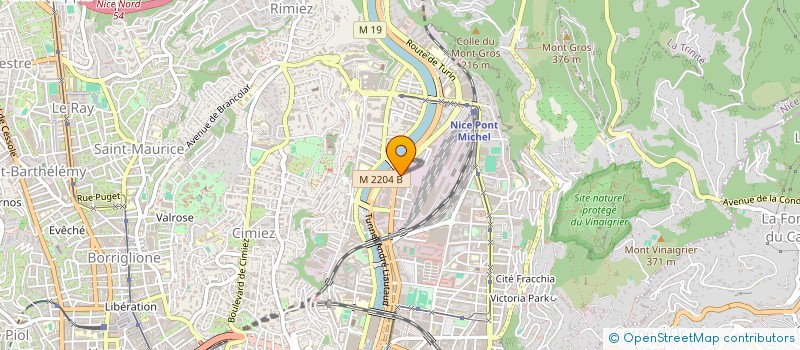 localisation de l'entreprise TRANS-BAT à NICE