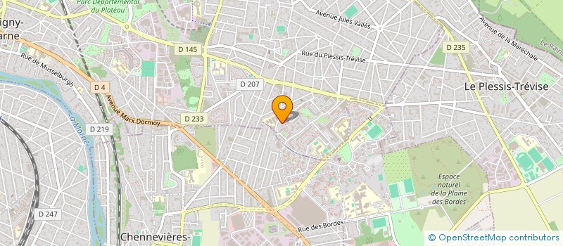 localisation de l'entreprise TRANS BENNE à CHAMPIGNY-SUR-MARNE