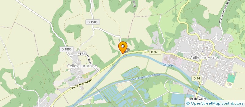 localisation de l'entreprise TRANS BENNE FRIGO à CELLES-SUR-AISNE