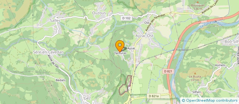 localisation de l'entreprise TRANS-BETAIL à AYZAC-OST