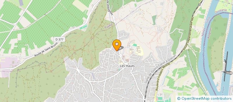 localisation de l'entreprise TRANS BF  VILLENEUVE-LES-AVIGNON