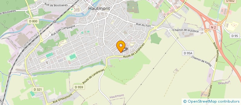 localisation de l'entreprise TRANS BIG R.  MAUBEUGE