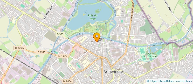 localisation de l'entreprise TRANS BIL INTERNATIONAL  ARMENTIERES