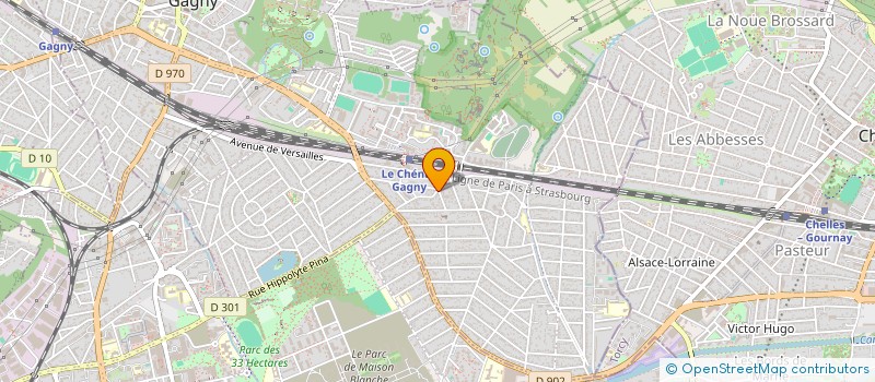 localisation de l'entreprise TRANS BJ à GAGNY