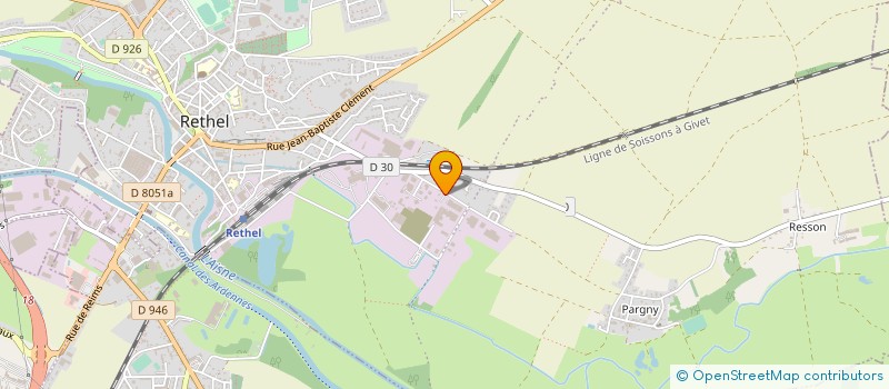 localisation de l'entreprise TRANS BOVI ARDENNES à RETHEL