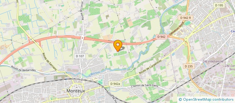 localisation de l'entreprise TRANS BOX FRANCE  MONTEUX