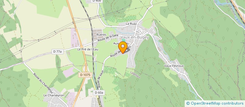 localisation de l'entreprise TRANS BUGEY à VAUX-EN-BUGEY