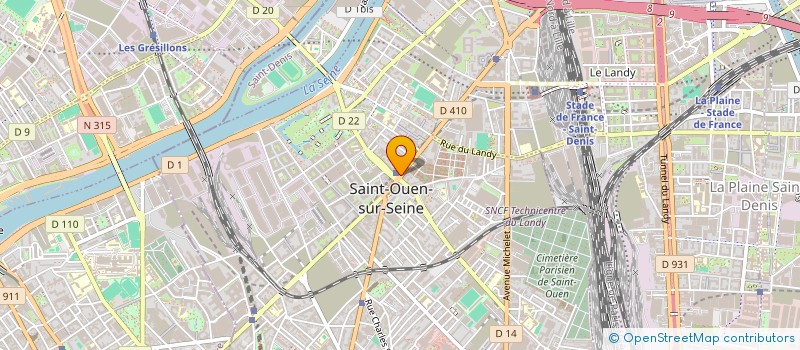 localisation de l'entreprise TRANS-CALEB  SAINT-OUEN-SUR-SEINE