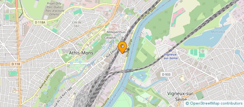 localisation de l'entreprise TRANS'CARGO à ATHIS-MONS