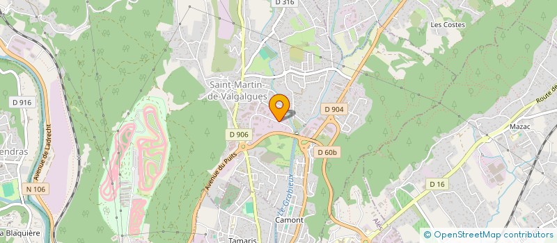 localisation de l'entreprise TRANS-CEVENNES EXPRESS  SAINT-MARTIN-DE-VALGALGUES