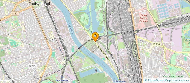 localisation de l'entreprise TRANS CF à VILLENEUVE-SAINT-GEORGES