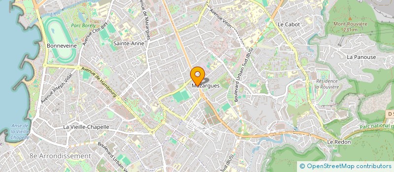 localisation de l'entreprise TRANS-CHRIS à MARSEILLE