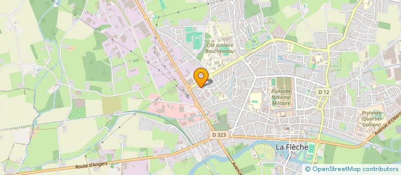 localisation de l'entreprise TRANS.CO.EX à LA FLECHE