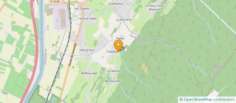 localisation de l'entreprise TRANS'COACH  PONTCHARRA