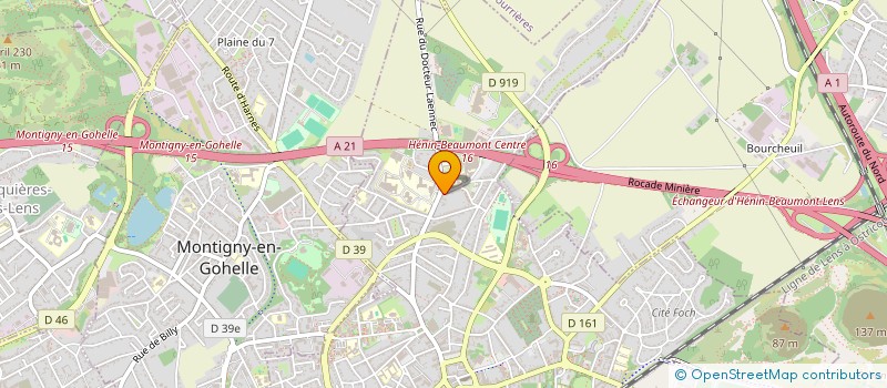 localisation de l'entreprise TRANS COM à HENIN-BEAUMONT