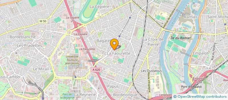 localisation de l'entreprise TRANS-COM à TOULOUSE