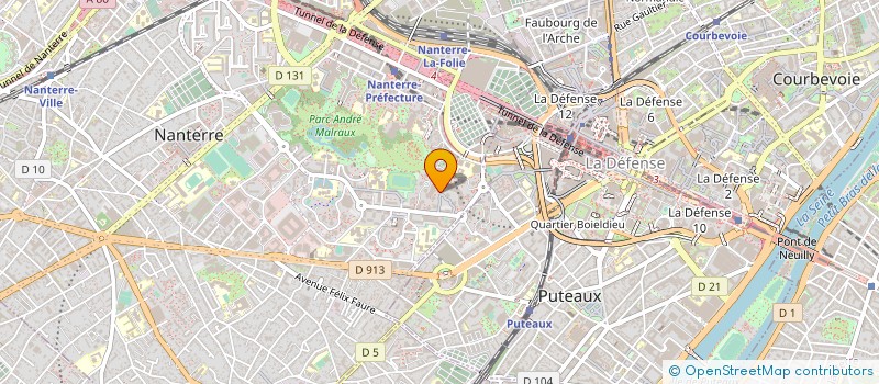 localisation de l'entreprise TRANS.COM.INTER à NANTERRE