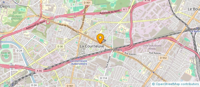 localisation de l'entreprise TRANS-COMPETENCES à LA COURNEUVE