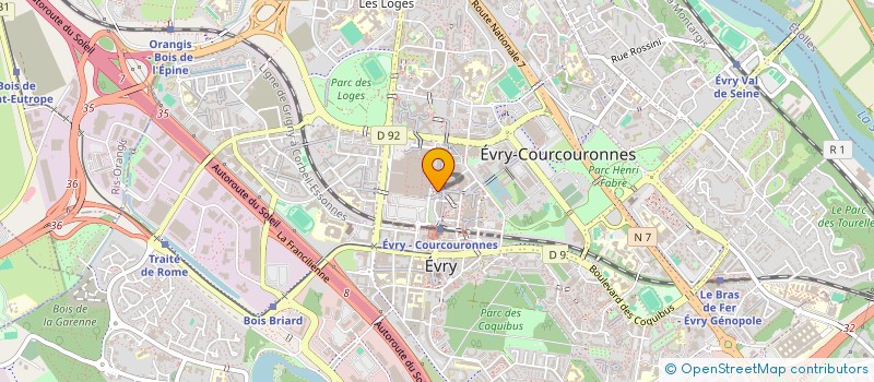 localisation de l'entreprise TRANS CONNEXION  EVRY-COURCOURONNES