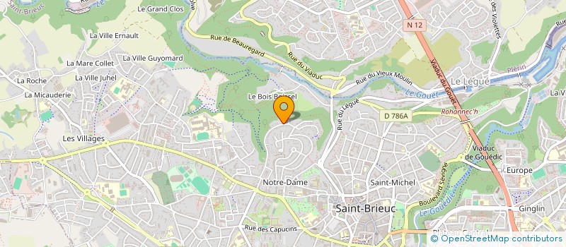localisation de l'entreprise TRANS-CONSEILS à SAINT-BRIEUC