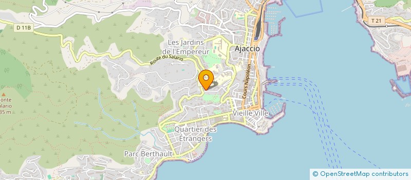 localisation de l'entreprise TRANS CORSE à AJACCIO