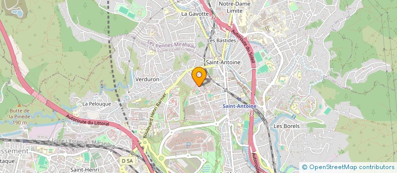 localisation de l'entreprise TRANS D FLEX à MARSEILLE