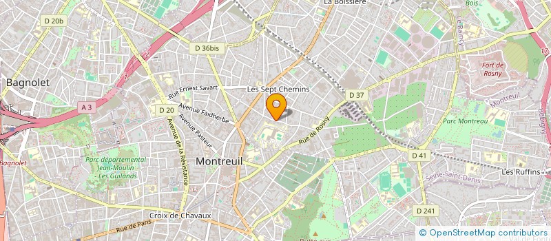 localisation de l'entreprise TRANS DEM à MONTREUIL