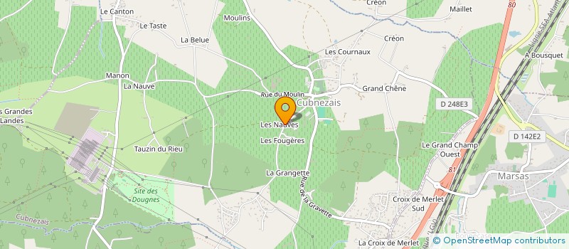 localisation de l'entreprise TRANS DF  CUBNEZAIS