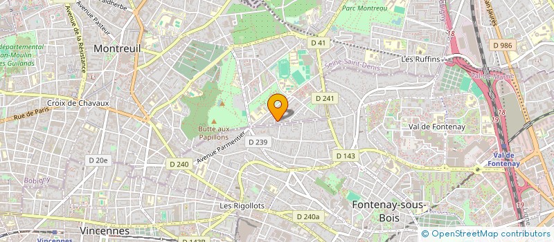 localisation de l'entreprise TRANS ECHARNI à MONTREUIL