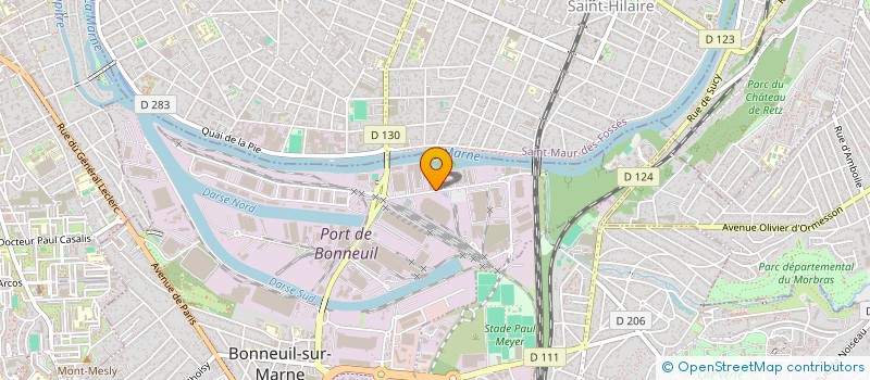 localisation de l'entreprise TRANS ECLAIR à BONNEUIL-SUR-MARNE