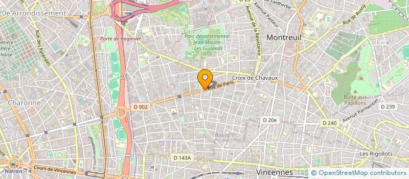 localisation de l'entreprise TRANS ECO à MONTREUIL