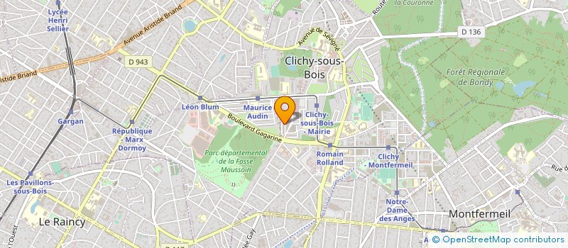 localisation de l'entreprise TRANS-ELLIA à CLICHY-SOUS-BOIS