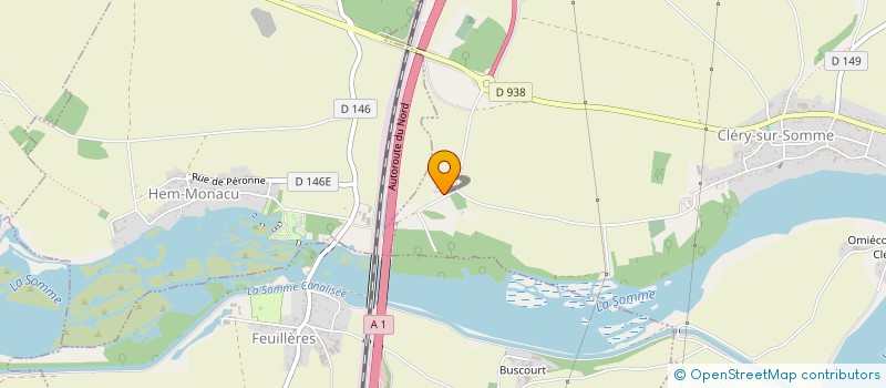 localisation de l'entreprise TRANS'EQUIT 80 à CLERY-SUR-SOMME