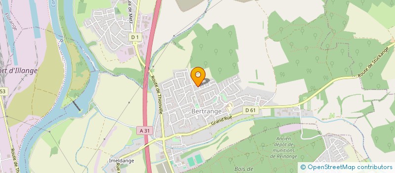 localisation de l'entreprise TRANS'EST SARL  ALGRANGE