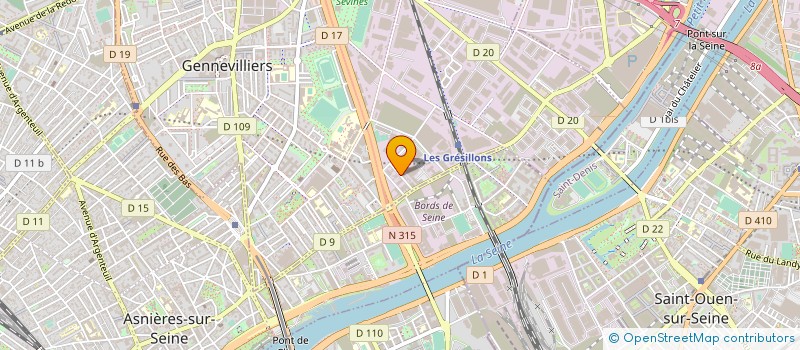 localisation de l'entreprise TRANS-EUR-EX à GENNEVILLIERS