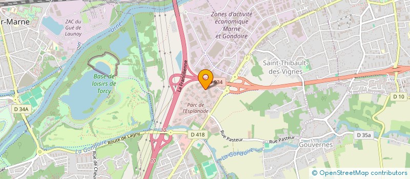 localisation de l'entreprise TRANS EURO EXPEDITION  SAINT-THIBAULT-DES-VIGNES