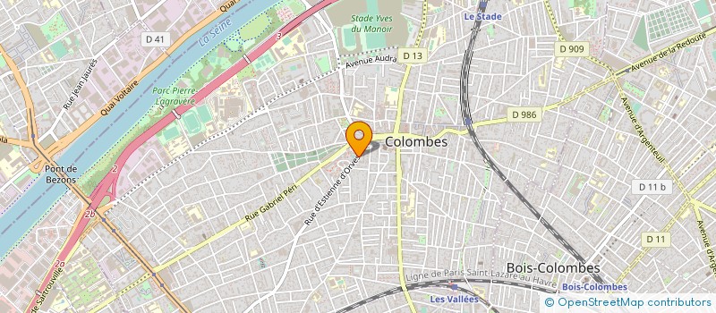 localisation de l'entreprise TRANS EURO EXPRESS à COLOMBES