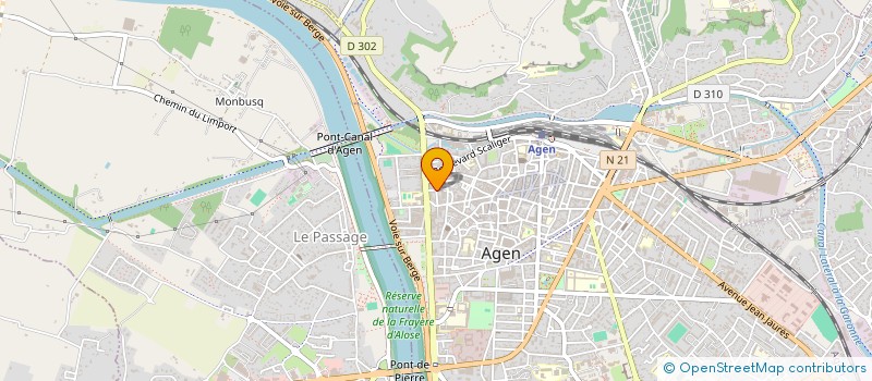 localisation de l'entreprise TRANS-EURO-LOG à AGEN