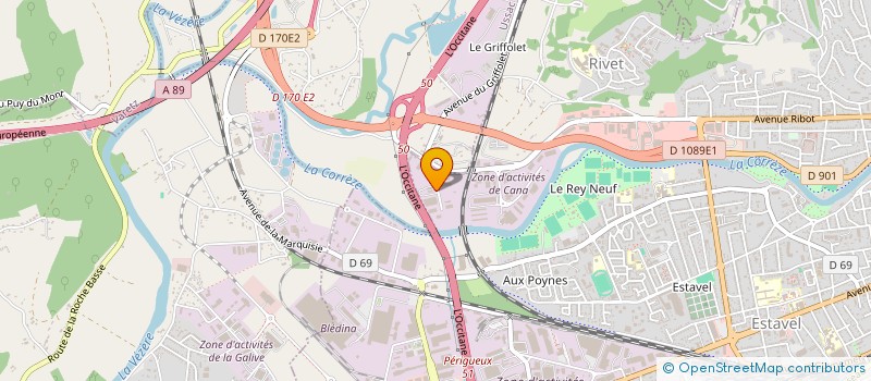 localisation de l'entreprise TRANS EURO SERVICES 19 à BRIVE-LA-GAILLARDE