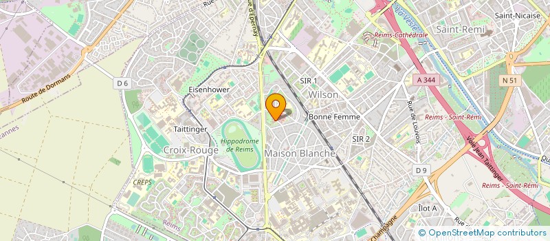 localisation de l'entreprise TRANS EUROPE CINEMA  REIMS