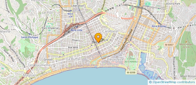 localisation de l'entreprise TRANS EUROPE IMMOBILIER à NICE