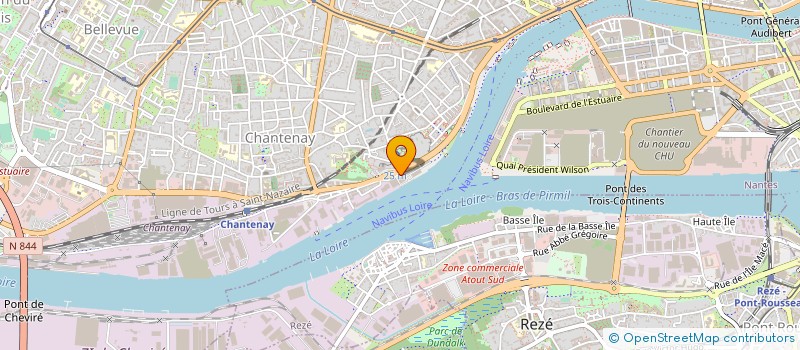 localisation de l'entreprise TRANS-EXAMS à NANTES