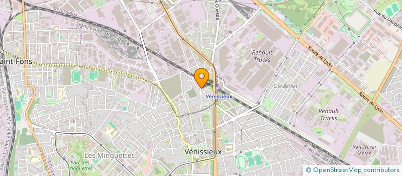 localisation de l'entreprise TRANS EXCEL  VENISSIEUX