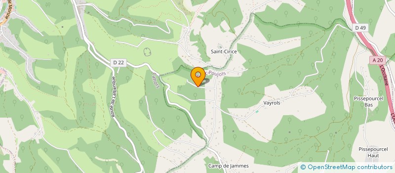 localisation de l'entreprise TRANS EXPRESS  FLAUJAC-POUJOLS