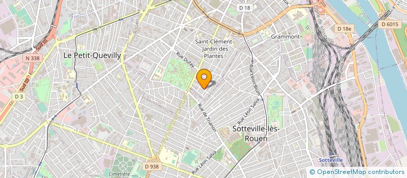 localisation de l'entreprise TRANS EXPRESS à ROUEN